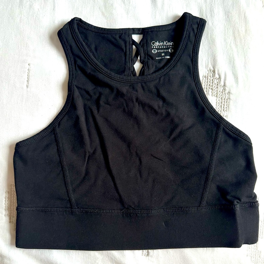 Calvin Klein Black Sports Bra, M